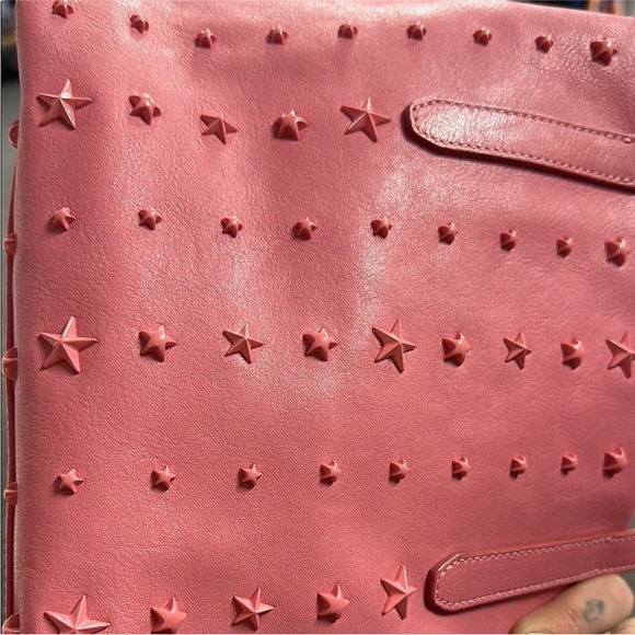 Jimmy Choo Pink Star-Studded Women's Bag - Picture 7 of 9